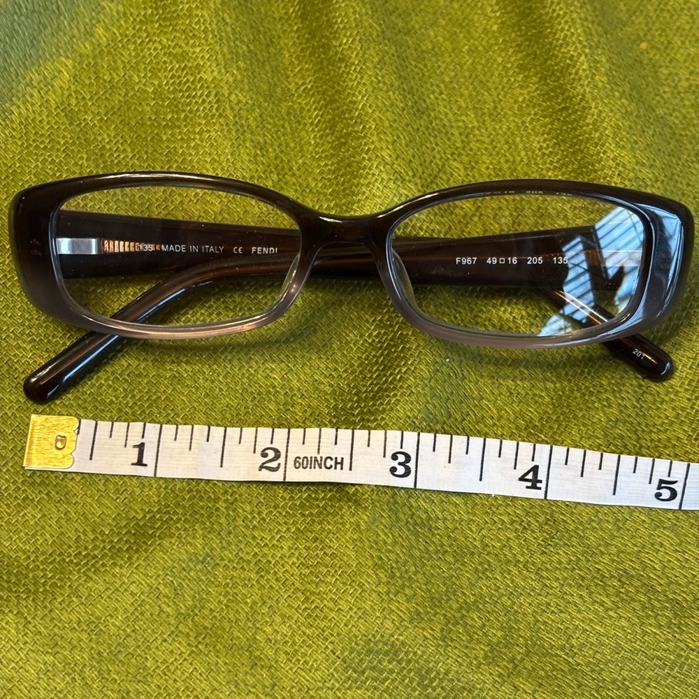Fendi Eyeglass Frames F967 49 16 205 135 With Case - Picture 11 of 13